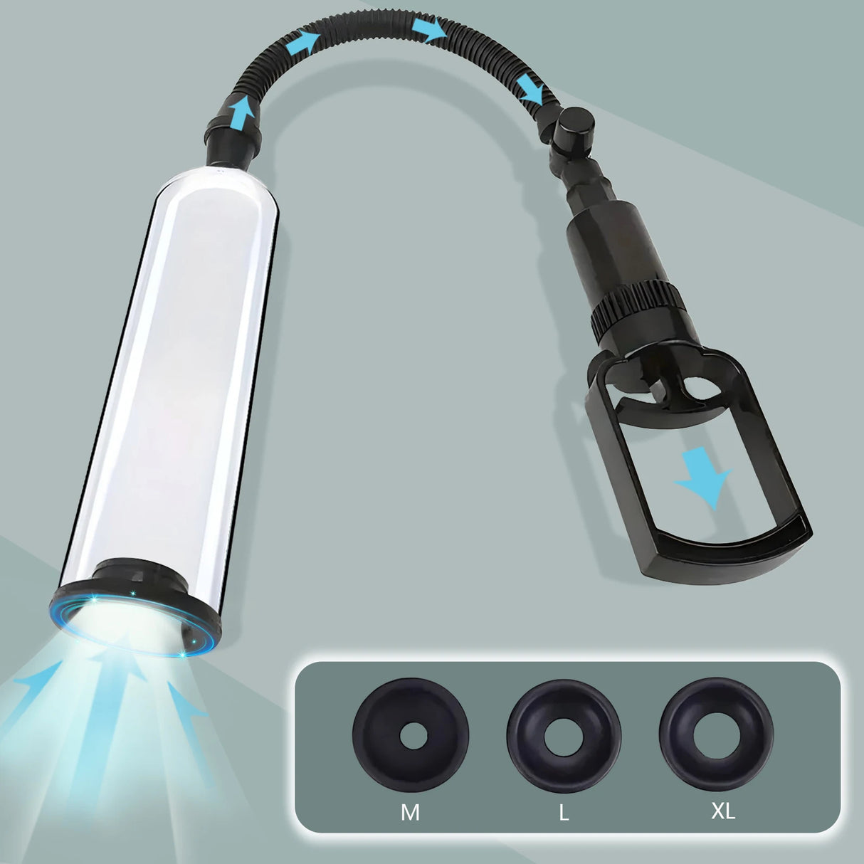 Vacuum pump for automatic penis, 4 suction modes, Vacuum sex toys for male masturbation, penis extender, vacuum pump enlargement