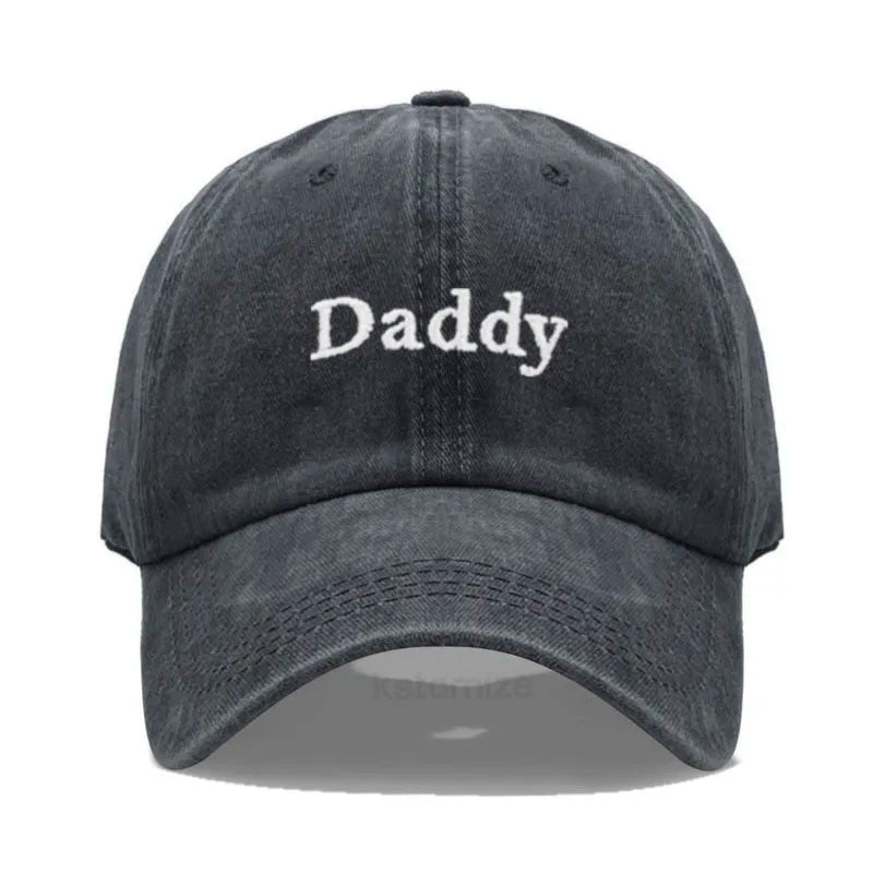 Daddy & Mommy Baseball Cap for Men & Women Unisex Soft Washed Cotton Embroidery Baseball Hats For Father's Mother's Day gifts