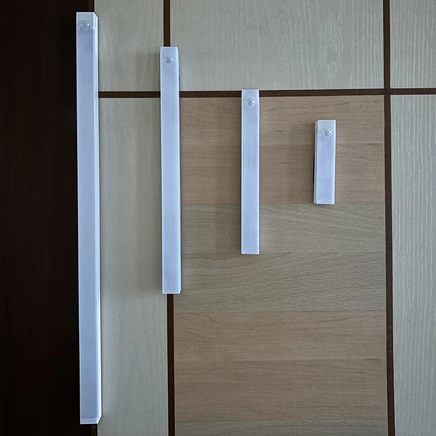 LED Motion Sensor Bar Light Wireless Induction Night Light USB Rechargeable Detector Lamp for Kitchen Cabinet Wardrobe Bedroom