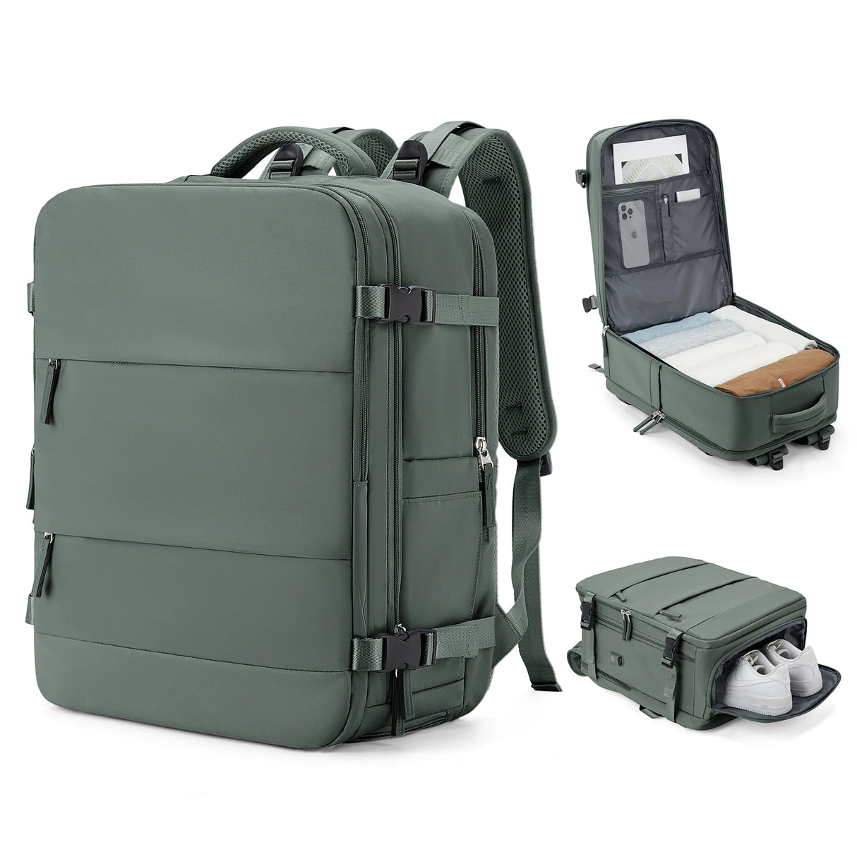 Men's Travel Backpack 40x20x30 Ryanair Short Distance Hand Luggage Business Waterproof Backpack Carry-ons Laptop Bag College Bag