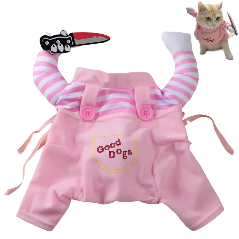 Cosplay Pet Costume Funny Party Cat Clothes For Small Medium Dogs Cats Halloween Cute Cats Apparel Festival Kitten Sphynx Gift