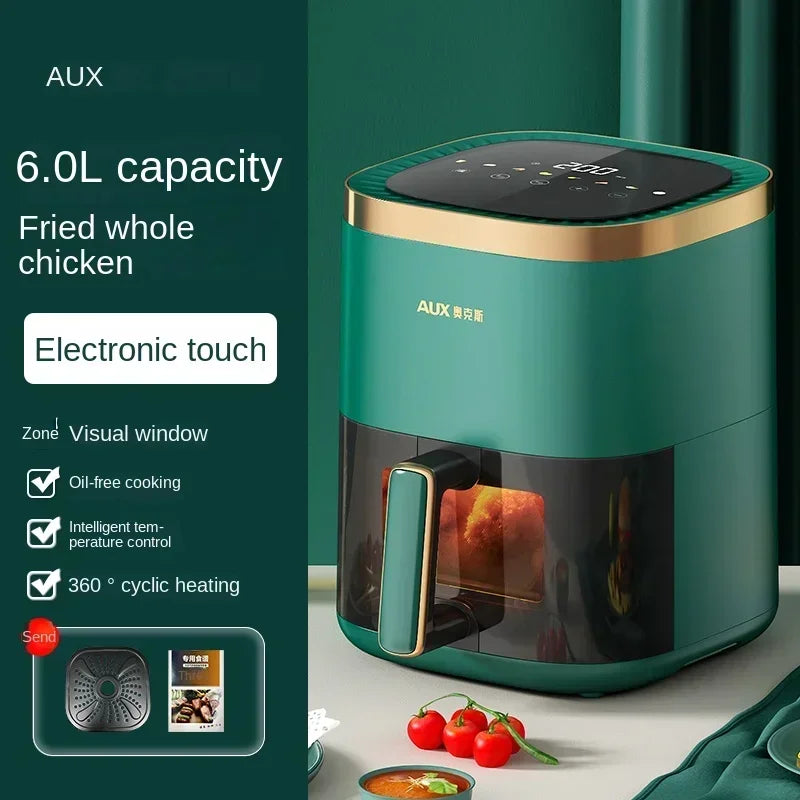 220V AXA Air Fryer Model - All-in-One Air Fryer Oven with Smart Auto-Fry, Multi-Functionality and No Oil Cooking C