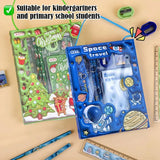 6-Piece Kids School Supplies Set, Writing Tools with Cartoon 3D Raised Design, Gift Box for Students Birthday Christmas