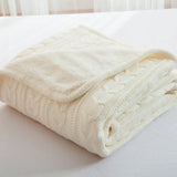 Cozy Cable Knit Throw Blanket Nordic Knitted Thread Blankets For Bed Sofa Cover Bedspread On The Bed Home Travel TV Nap Blanket