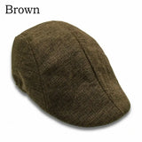 Men Berets Cap British Style 2025 New Autumn Summer Linen Hats Fashion Flat Caps Classic Vintage Gatsby Cabbie Cap Chapeau Homme
