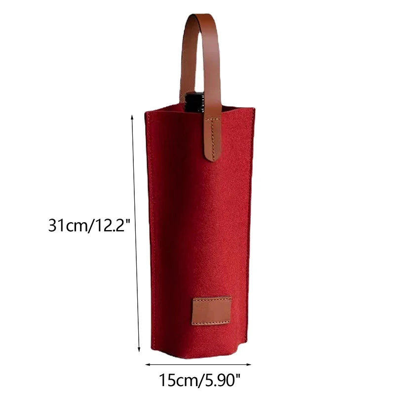 Felt Wine Bags Single Wine Cup Covers Felt Tote Bags Wine Gift Bags