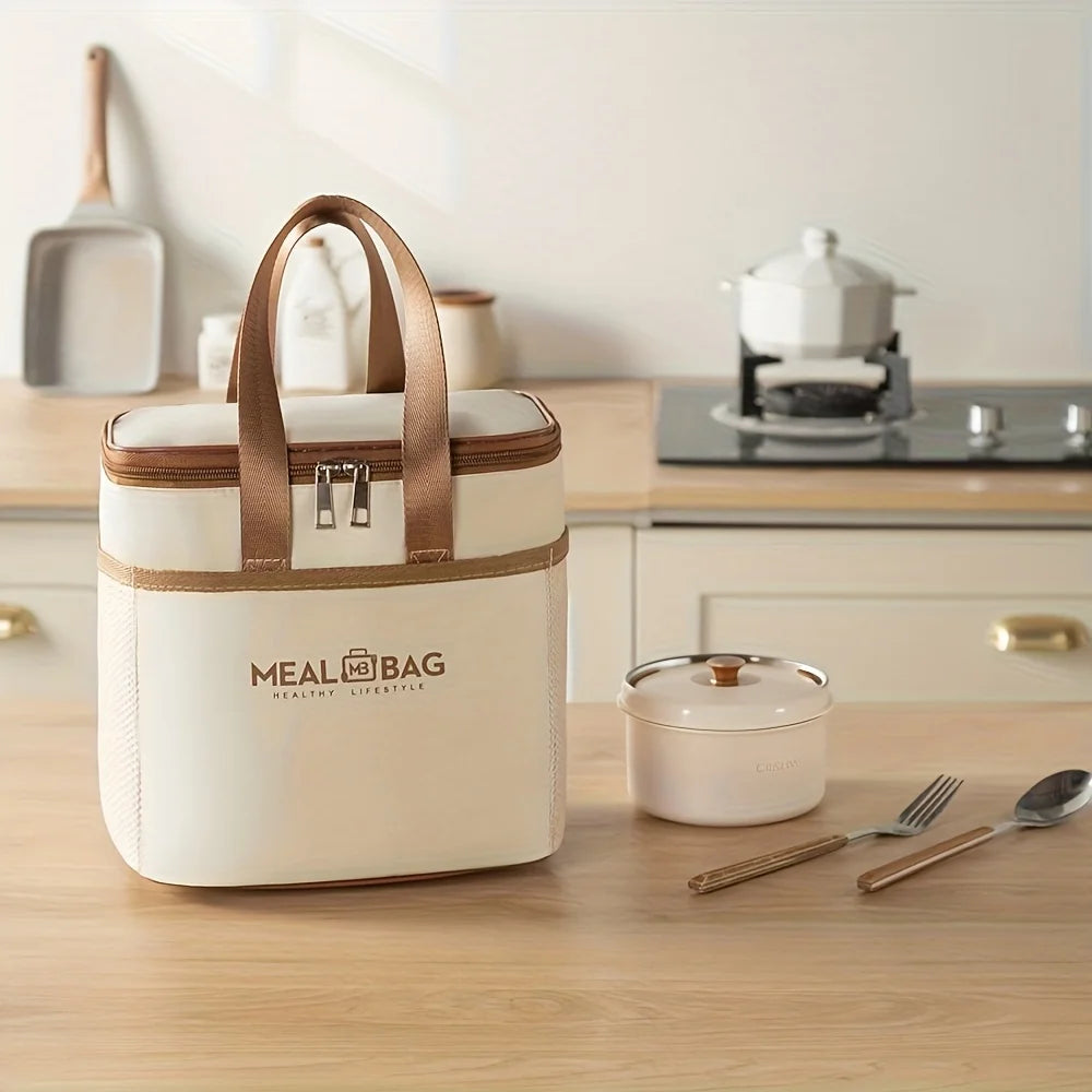 Thermal Insulation Lunch Bag  Food Storage Picnic Bags Tote Portable Cooler Box Bags Bento Handbag