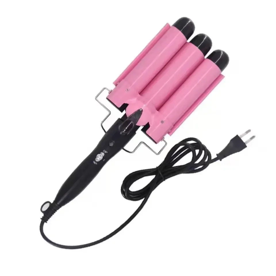 Professional Curling Ceramic Hair Curler Wave Waver Styling Tools Styler Wand Three Barrel Hair Curler Irons Automatic