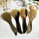 Kitchen Ladles Water Buffalo Horn Spoon Exquisite Western Cuisine Spoon Creative Dessert Spoon Long Handled Spoon Horn Products