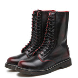 Men's Mid-calf Boots High Tube Work Boots Couples Outdoor Motorcycle Boots Large Size Women's Boots Winter Plush Cotton Boots