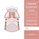 Dog raincoats are waterproof and reflective clothing for pets to wear when going out in the rain