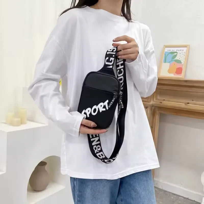 Men's & Women's Shoulder Bag INS Trend Waterproof Small Backpack Mobile Phone Man's Messenger Bag Square Bag Crossbody Bags