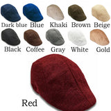 Men Berets Cap British Style 2025 New Autumn Summer Linen Hats Fashion Flat Caps Classic Vintage Gatsby Cabbie Cap Chapeau Homme