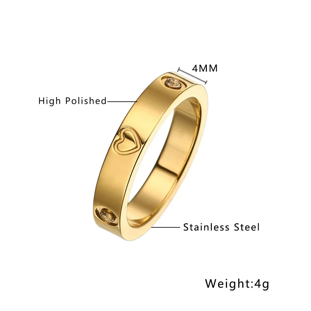 stainless steel Ring For Women Fashion Jewelry Accessories
