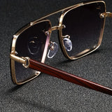 2025 Luxury Square Sunglasses For Men New Wooden Vintage Designer Fashion Glasses Sunglasses Women Vacation Gafas De Sol Hombre