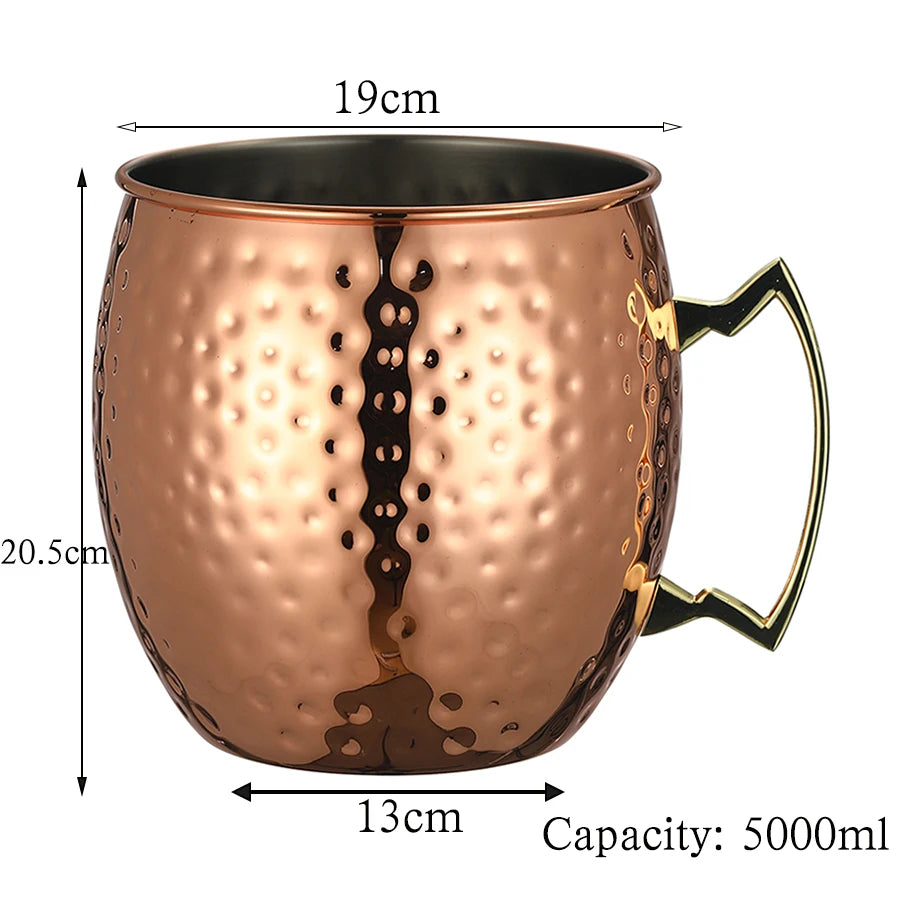 Colossal 5L Hammered Moscow Mule Mug Mega Mug Moscow Mule Ice Bucket Mug