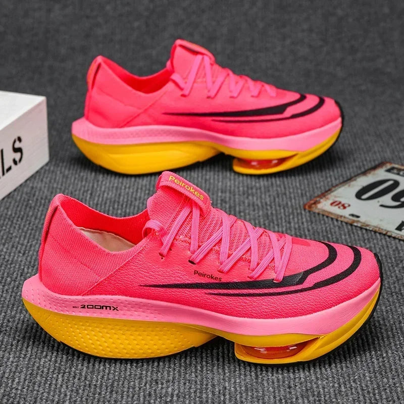Road Running Shoes, Carbon Board Marathon, Boys' Summer Sports Shoes, Thick Soled Air Cushion, Genuine Running Shoes