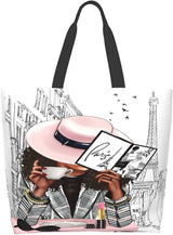 African American Tote Bag Shoulder Handbag Fashion Woman Tote Bag Shoulder Handbag Black Queen Girl Tote Bag Shoulder Handbag
