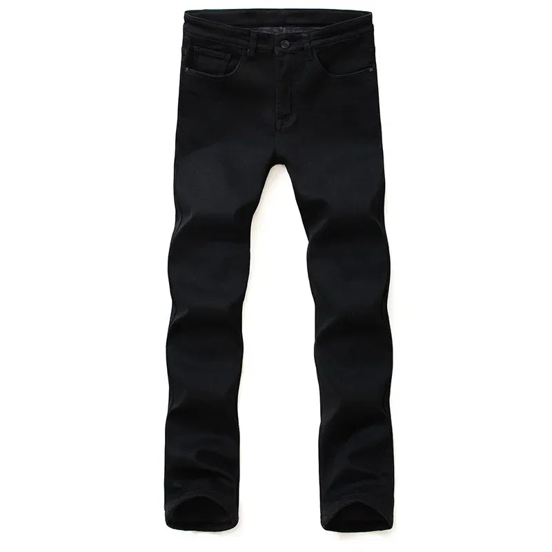 Men Classic Advanced Fashion Brand Jeans Jean Homme Man Soft Stretch Black Biker Masculino Denim Trousers Mens Pants Overalls