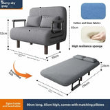 80Cm folding sofa bed, living room dual-purpose single sofa lunch break bed