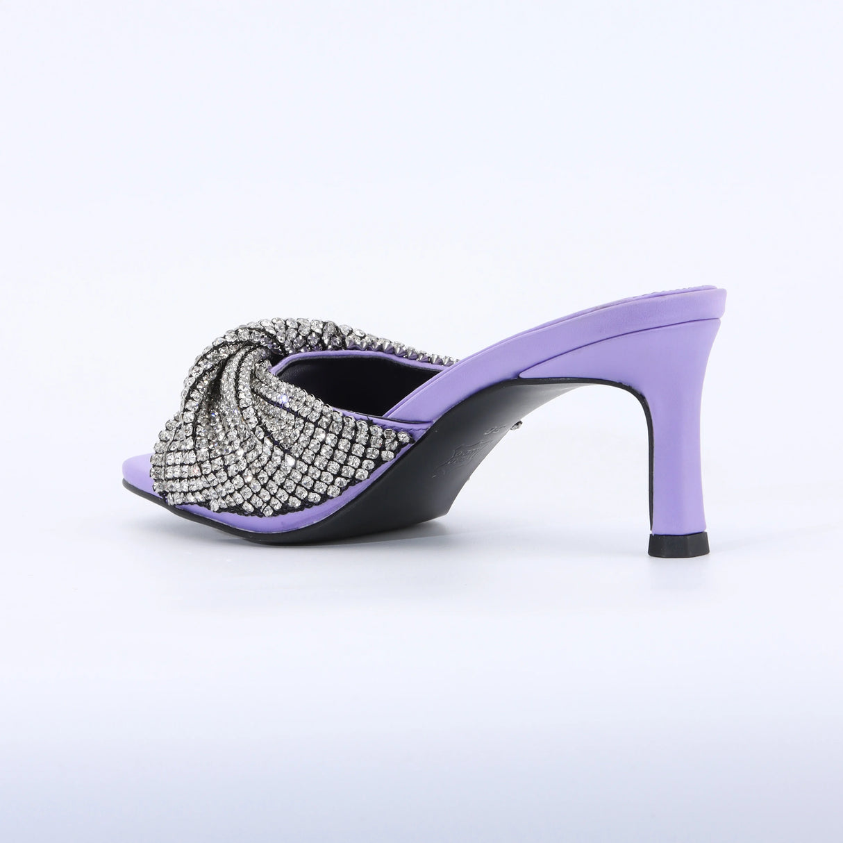 Rhinestone Sandals Black Heels for Women Luxury Shoes 2024 Designer Sandals Wedding Evening Dress Stripper Heels
