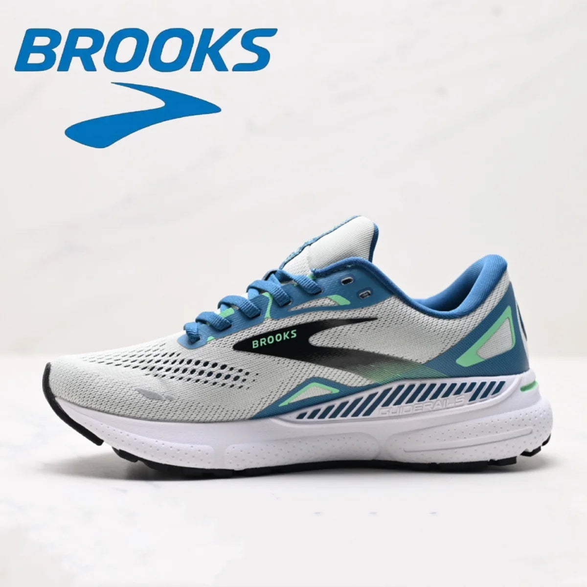 Brooks Men’s Casual Sneakers Adrenaline GTS 23 Running Shoes Mesh Comfortable Breathable Cushioned Non-slip Sports Running Shoes