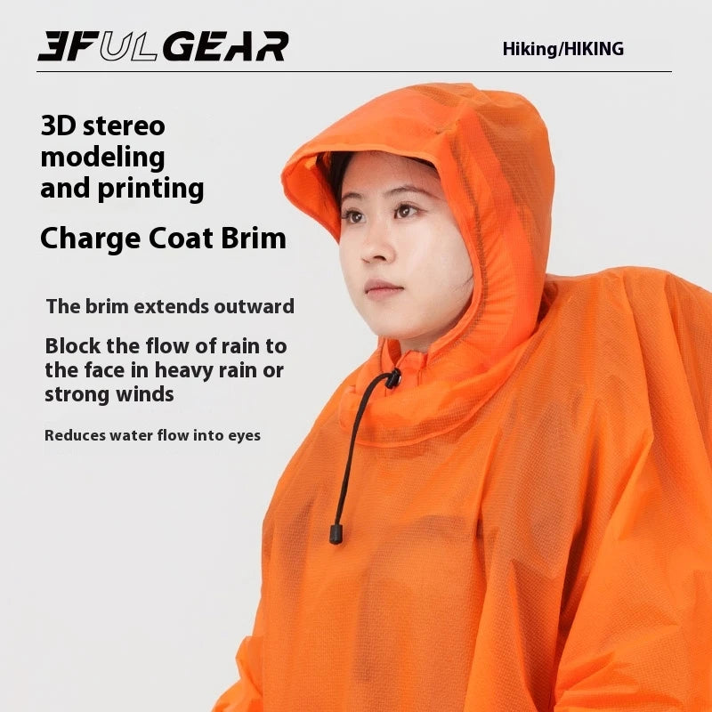 3F Ul GEAR Three In One Professional Mountaineering And Hiking Raincoat  About 200g Wear Upgrade Lightweight And Portable Brim