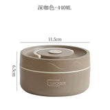 Insulated cooking pot, stackable stainless steel bento box, microwaveable stainless steel container, lunch box