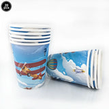 Fighter Plates Airplane Birthday Party Decor Plane Plates Blue Sky Plates Two Fly Paper Plates Napkins Party Supplies for Boys