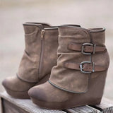 2022 New Autumn Winter chunky Ankle boots Women's warm boots Handmade fashion retro boots Mom Boots Ladies Boots