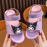 Sanrio new girls' sandals Summer outdoor non-slip children's beach shoes
