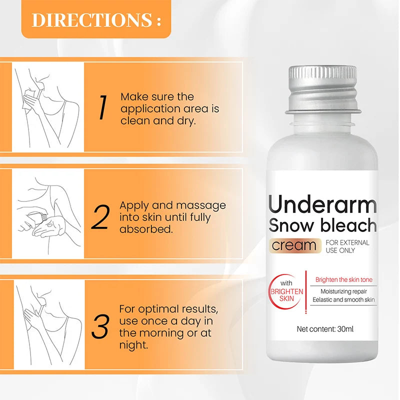 Private Parts Underarm Whitening Cream Bleaching Serum Whiten Butt Knee Brighten Inner Thigh Intimate Parts Dark Remove Melanin