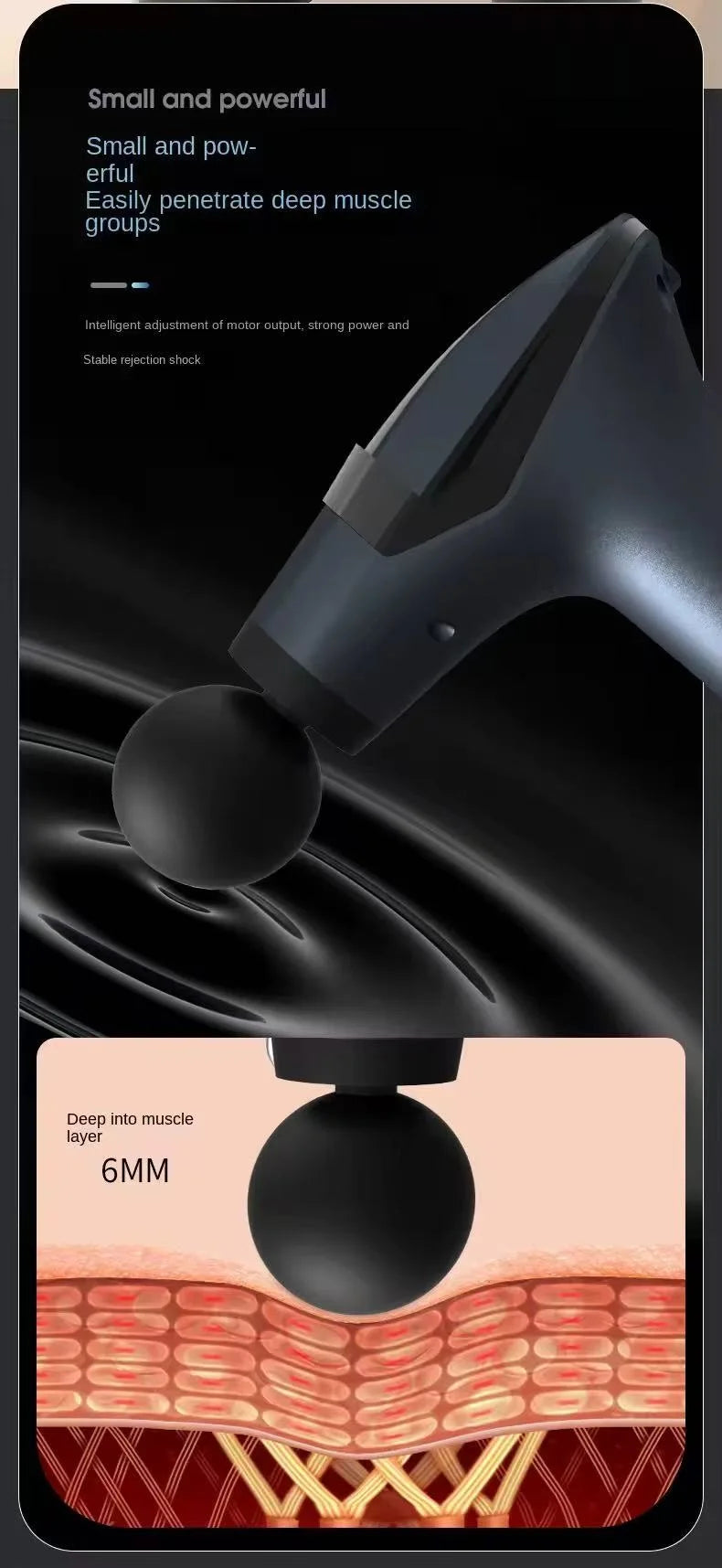 Hot Selling Multifunctional Muscle Relaxation Long-handle Massage Gun Remission Deep Tissue Percussion Body Electric Massage Gun