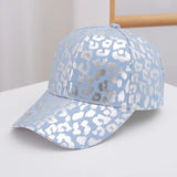Leopard print baseball cap with gold stamping Outdoor Fishing Lovers Baseball Cap For Men And Women