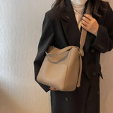 Bucket Shoulder Side Bags for Women 2023 Female Designers Trend Small Leather Crossbody Bag Handbags and Purses