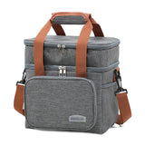 Portable Thermal Lunch Bag Picnic Food Cooler Bags Insulated Case Durable Waterproof Office Lunchbag Shoulder Strap Cooling Box