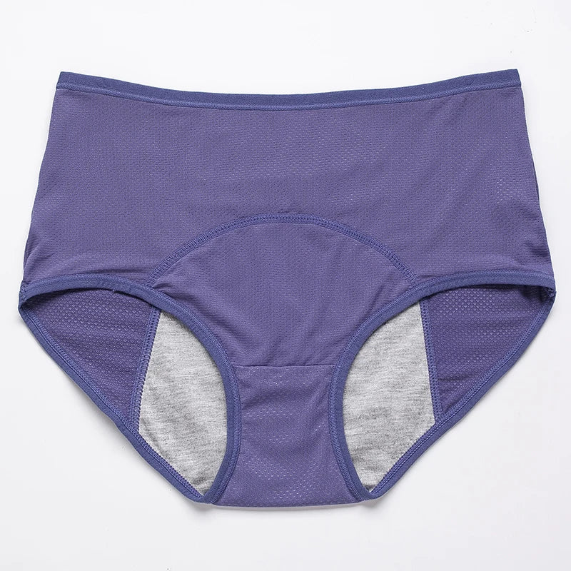 Panties for Menstruation Cotton Menstrual Panties High Waist Women Underpants Lingerie Plus Size Femme Culottes Menstruelles