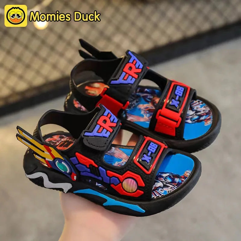 Boys' Sandals 2025 New Summer Lightweight Wear resistant Soft Bottom Little Boys' Beach Shoes Children's Shoes