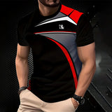 Fashion T-Shirts for Men Summer Men's Clothes O-Neck Man Short Sleeve T-Shirt Simple Quick-Drying Men's Clothing Graphic T Shirt