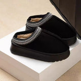 Platform Fluffy Slippers Women/men House Flats Fashion Plush Winter Shoes Ladies Home Elegant Casual Footwear Large Size