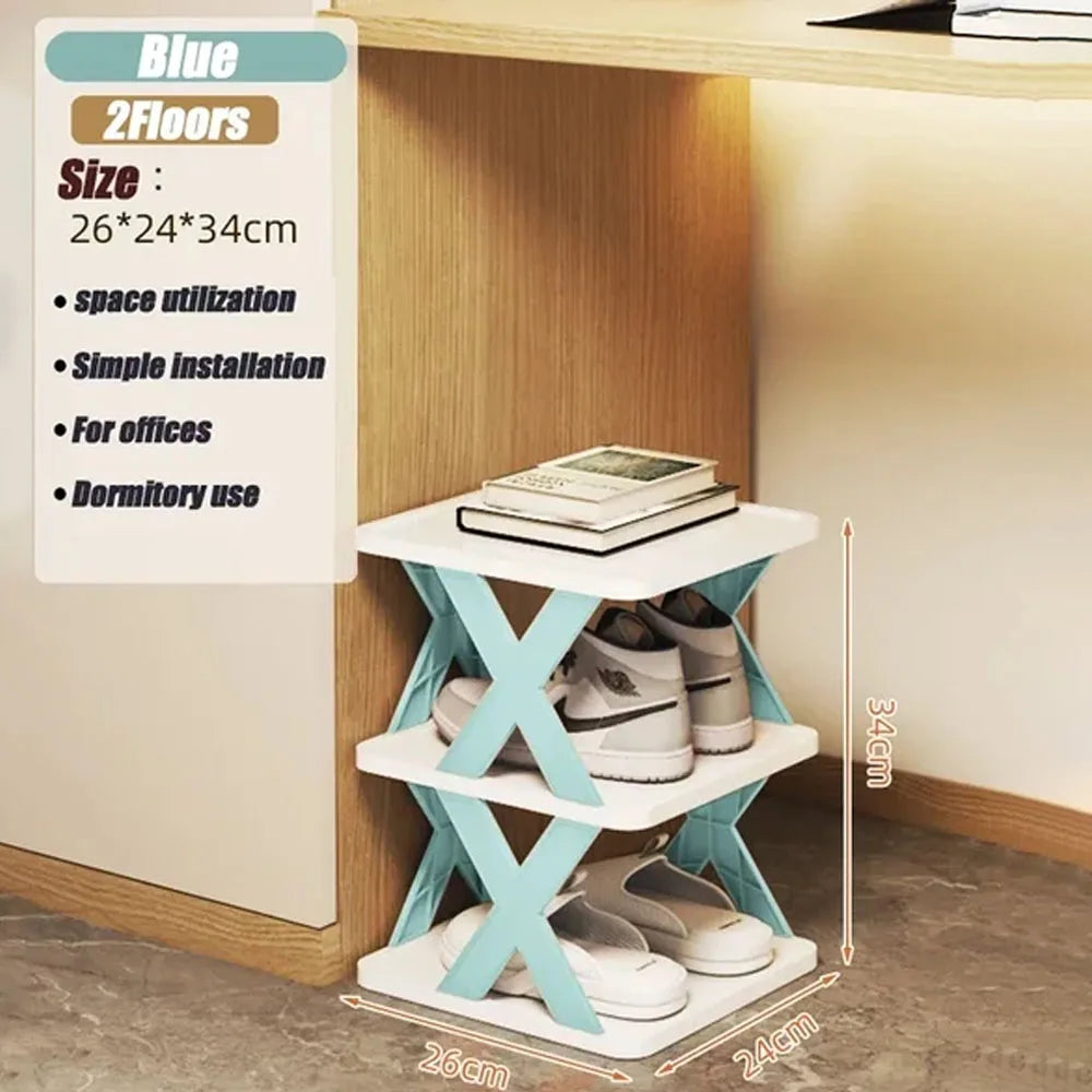 Shoes Racks Storage Organizer Detachable Shoe Racks Saves Family Household Rack Multi Layer Simple Shoes Shelf Color Cabinet
