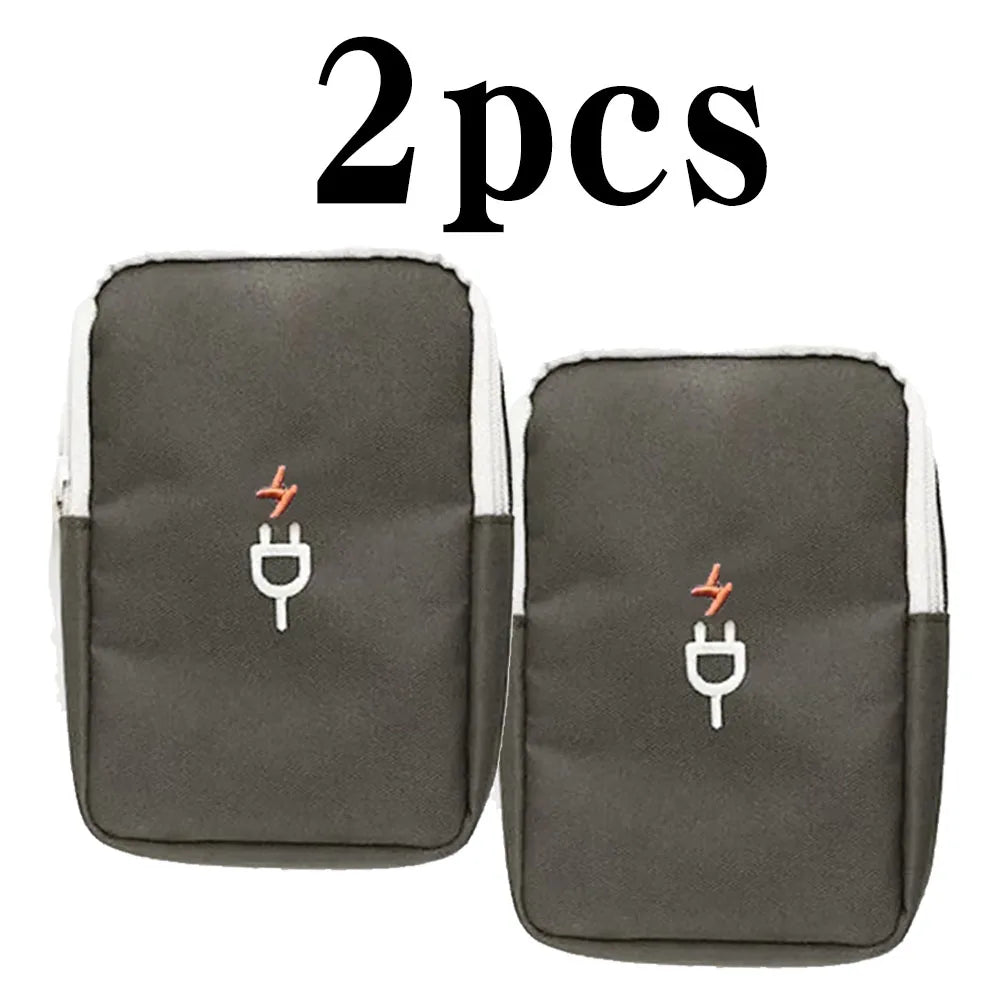 Travel Gadget Organizer Bag Portable digital cable bag Electronics Accessories Storage Carrying Case Pouch for USB power Bank