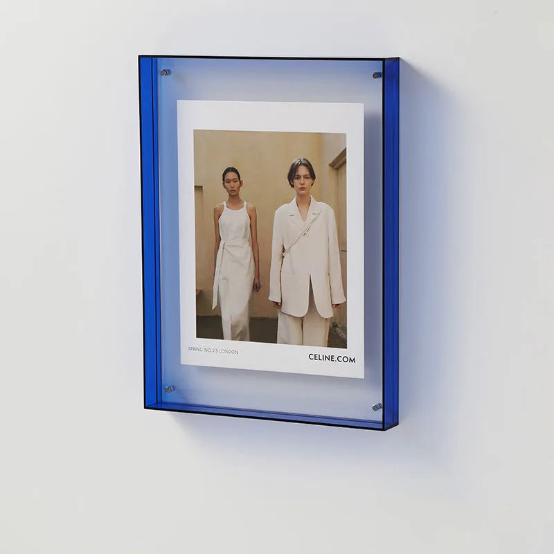 Acrylic Photo Frame DIY Transparent Poster Photo Frame Painting Hall Bedroom Wall Guest Picture Frame Table Frame
