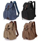 2024 New Women Backpack Canvas Laptop Travel Backpacks Computer Bags High School Student College Bag Outdoor Shoulder Bag