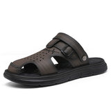 Sandals men's fashionable comfortable summer sandals mens outdoor wear breathable wear-resistant non slip soft soled beach shoes