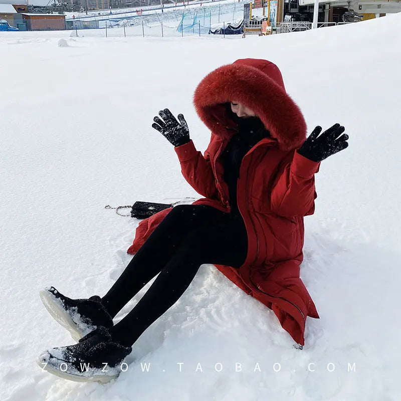 Genuine Leather Ankle Boots For Autumn 2025New Fur One-Piece Warm Woolen Shoes Snow Boot Thick-Soled Loafer Fur Boots For Winter