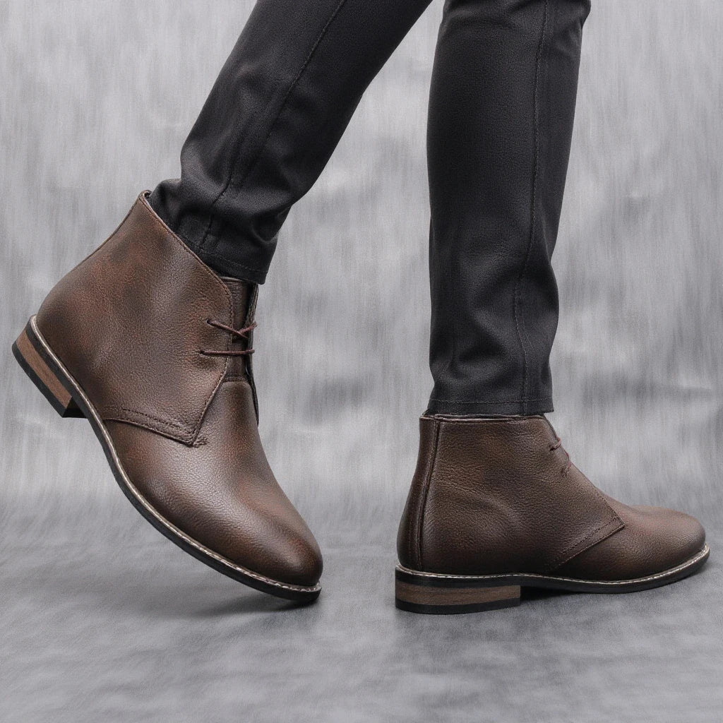 Retro Style Men Boots leather boots Men Ankle Boots #KD581