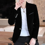 Male Blazer Slim Fit Men's Suit Jackets Single Breasted Thin Party Coat Casual Fashion 2024 Luxury Designer Fashionable Summer