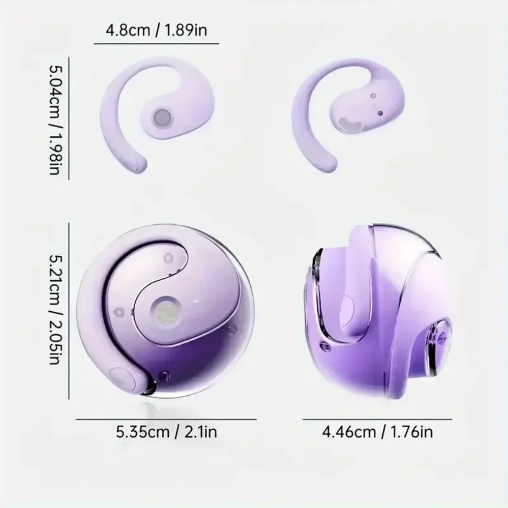 144-Language AI Translator Headphones Bluetooth 5.3 Wireless IPX7 Waterproof Real-Time Two-Way Translation for Global Business