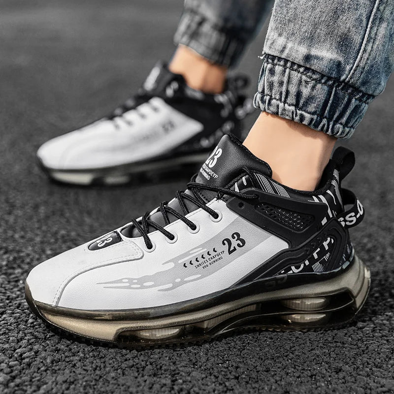 Men Sneaker Shoes Casual Sports Basketball Shoes for Men High Top Male Running Shoes Walking Style Shoes Fashion Footwear